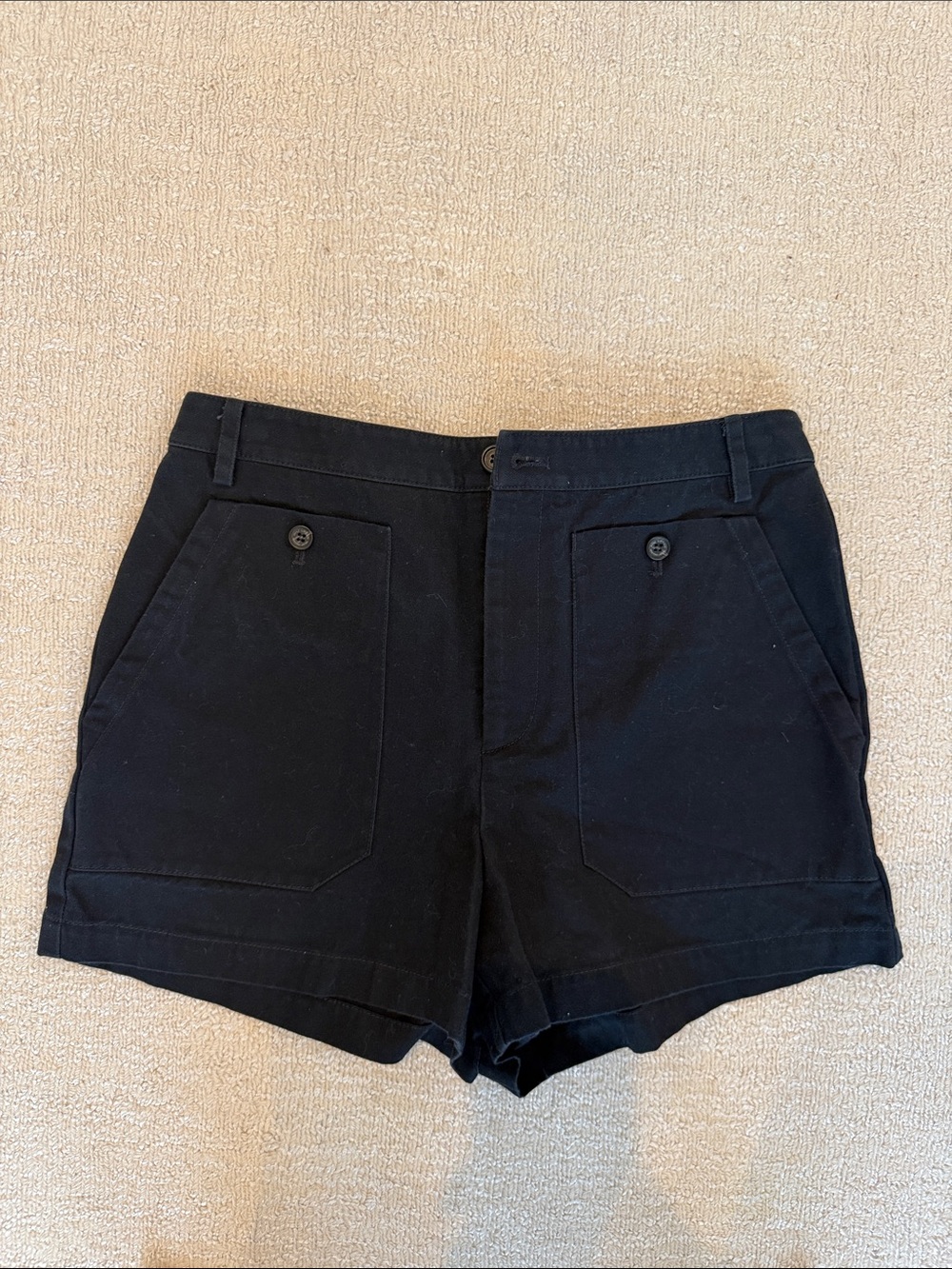 Nili Lotan High-Rise Navy Women's Shorts - size 6